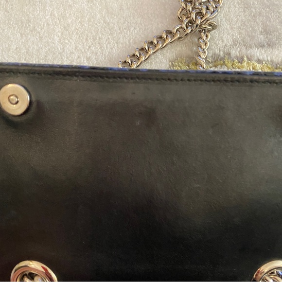 Miu Miu Club  Blue  Python Chain Flap Bag, - Picture 7 of 12